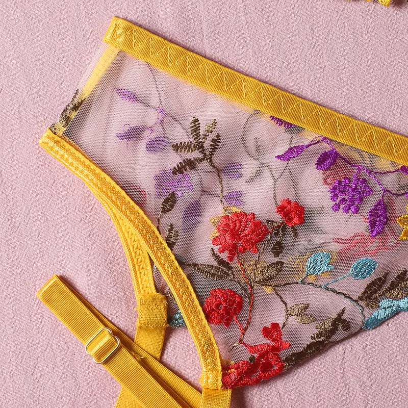 Blair – Yellow 3-Piece Lingerie Set – Bold Enough to Own the Room - Image 9