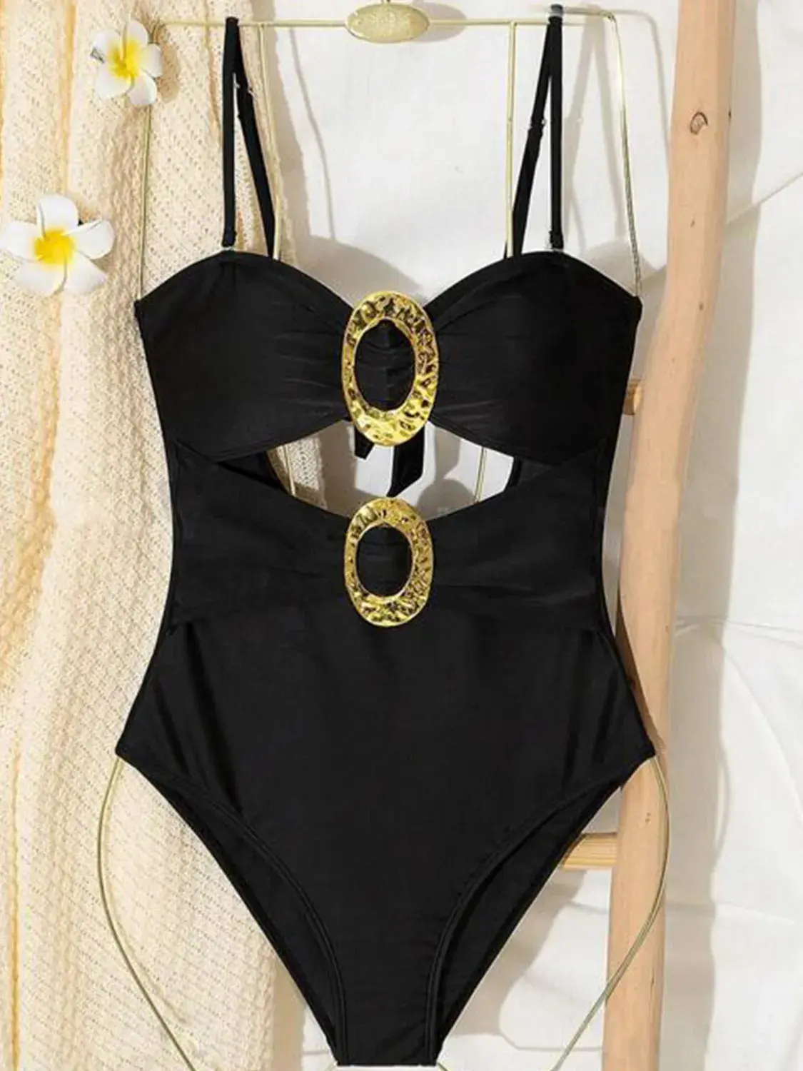 Cutout Sweetheart Neck One-Piece Swimwear - Image 5
