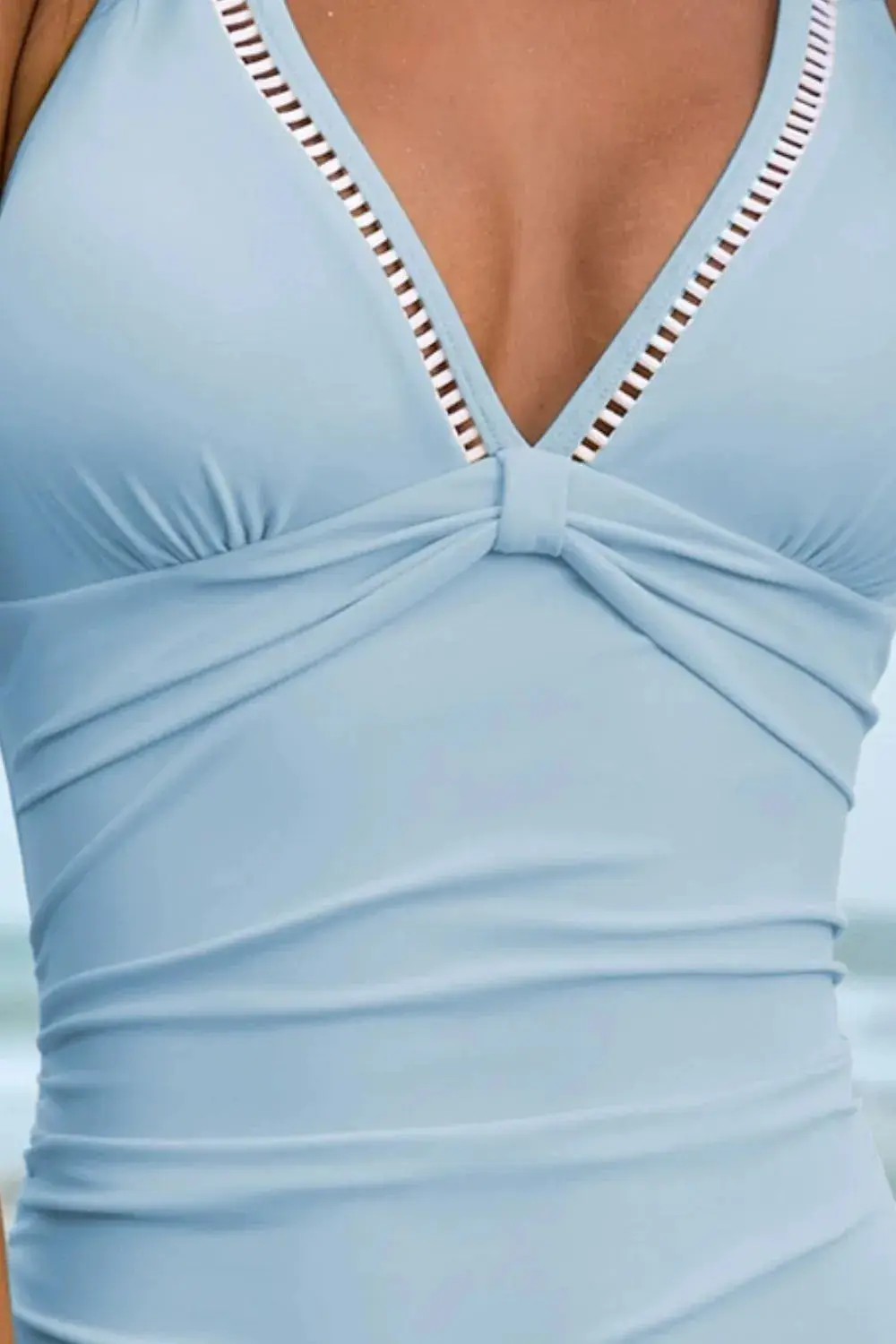 Double Spaghetti Strap One-Piece Swimwear - Image 14