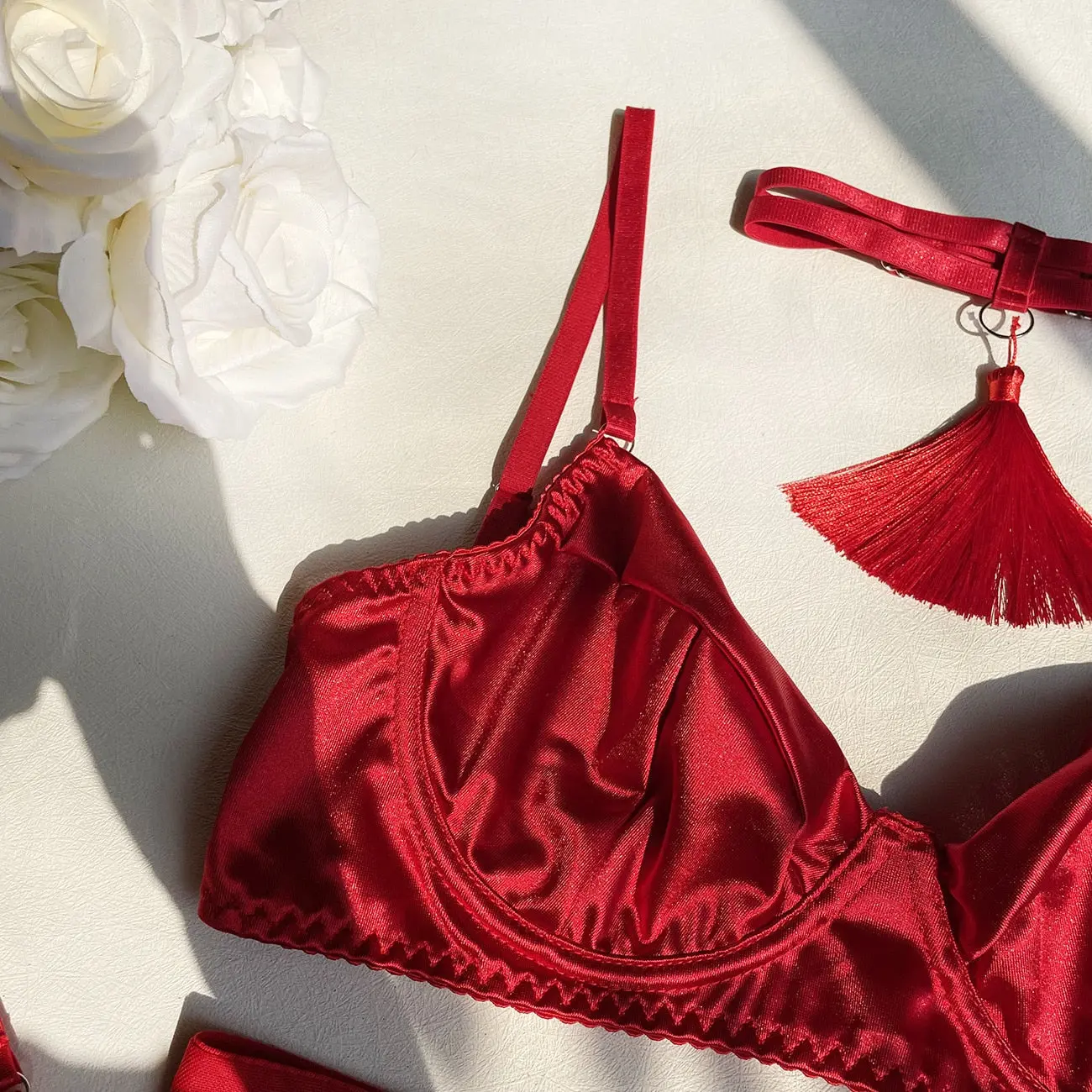 Iris – 5-Piece Lingerie Set with Choker and Skirt – The Full Statement - Image 13