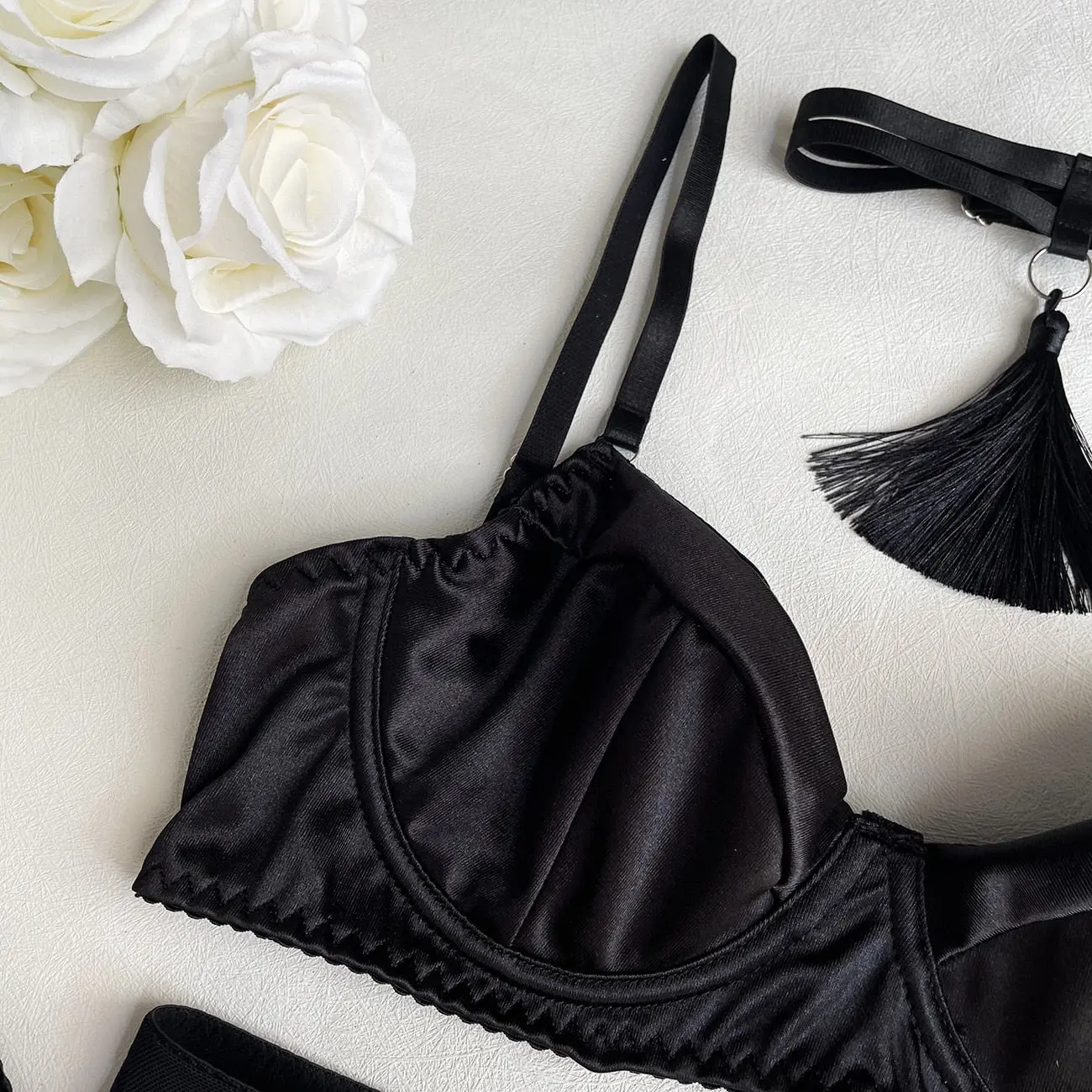 Iris – 5-Piece Lingerie Set with Choker and Skirt – The Full Statement - Image 17