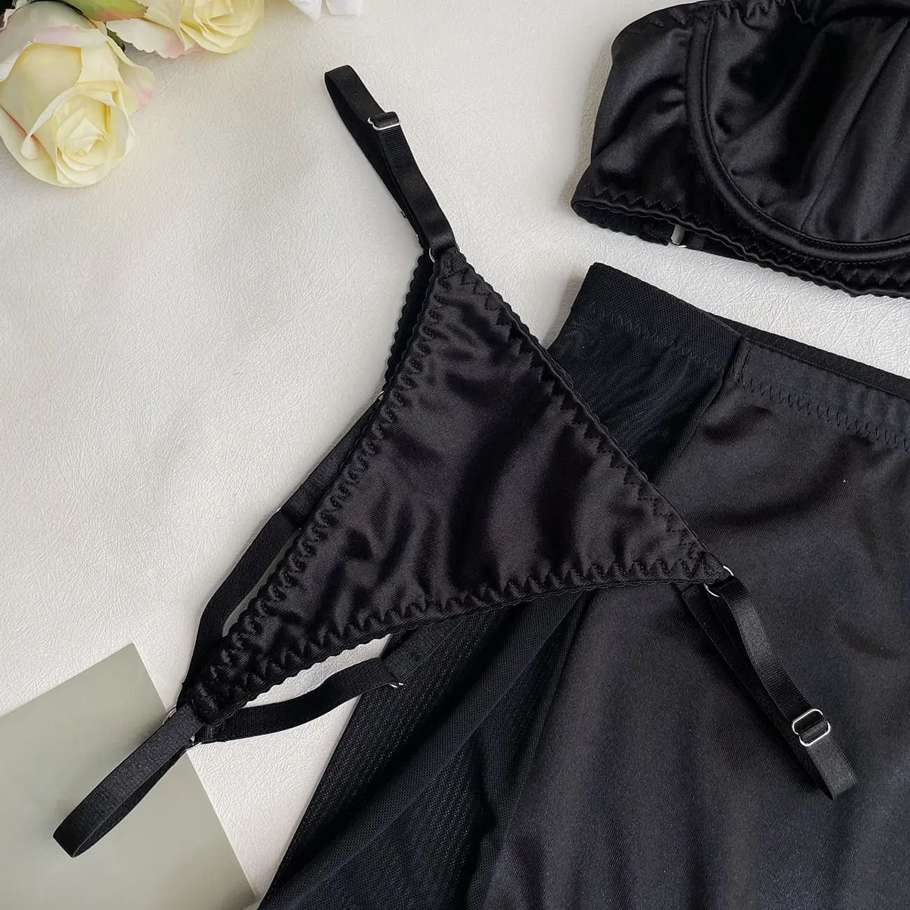 Iris – 5-Piece Lingerie Set with Choker and Skirt – The Full Statement - Image 18