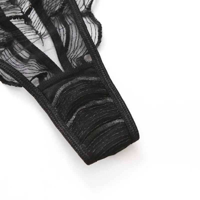 CHEYENNE BLACK 4 PIECE LINGERIE SET - Image 13