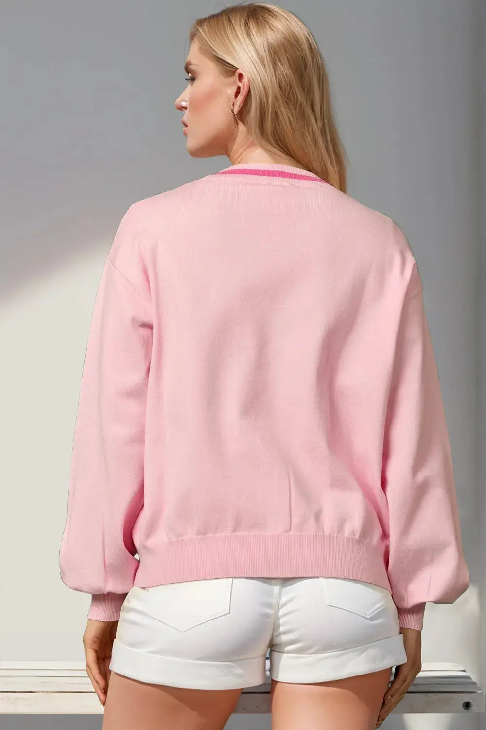 Women’s Sequin Bow Cardigan | Festive Knit | Elegant Holiday Layering Piece - Image 12
